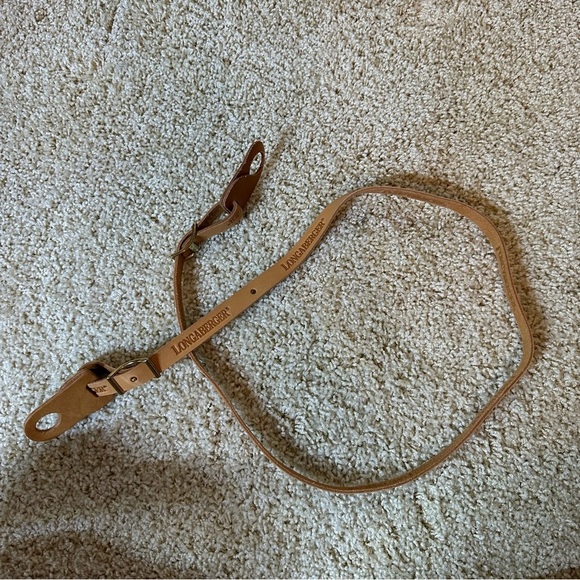 Longaberger 44” Genuine Leather Basket Shoulder Strap | Adjustable Crossbody - Picture 1 of 3